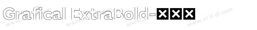 Grafical ExtraBold字体转换